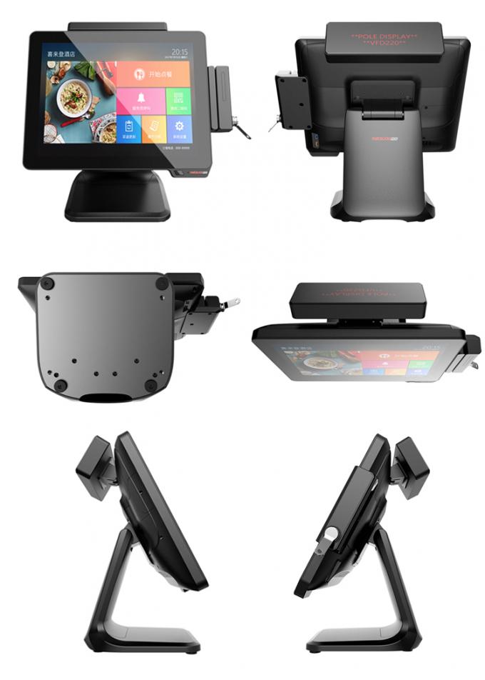 FCC Aluminum Alloy Capacitive Touch POS Cash Register 15 Inch