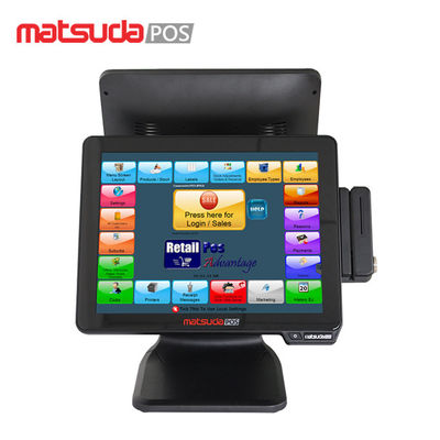 Multifunction 15 Inch Dual Display Supermarket Pos System