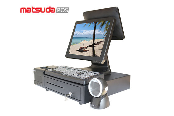 J1900 I3 I5 CPU 15Inch Dual Screen Pos Terminal
