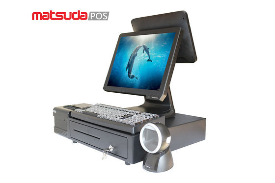 Professional Pos Manufacturer 15 Inch Dual Touch Screen Pos System For Sale