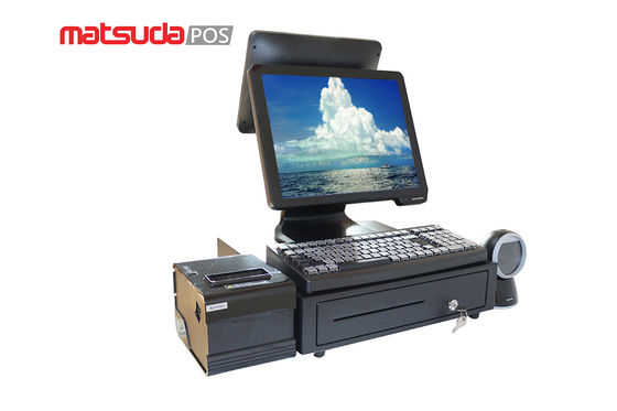 Anti Jamming 15" Dual All In One Pos Systems For Retail