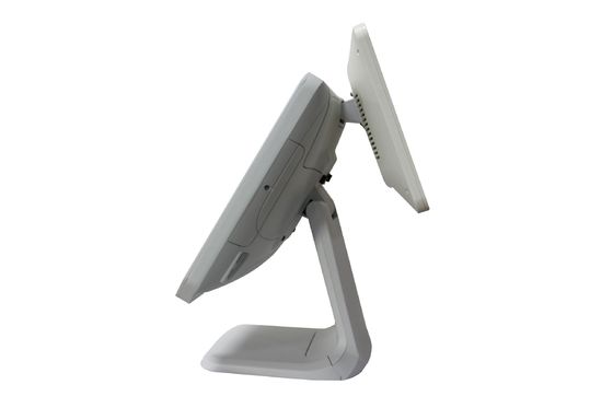 White Black 15 Inch Single Capacitive Touch Retail POS System
