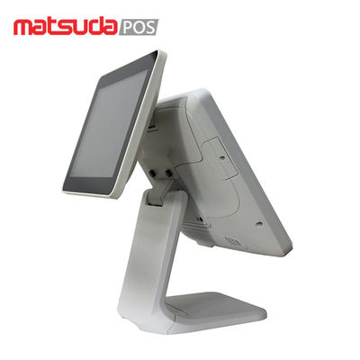 Aluminum Alloy Dual Screen Liquor Store Pos Cash Register 15 Inch