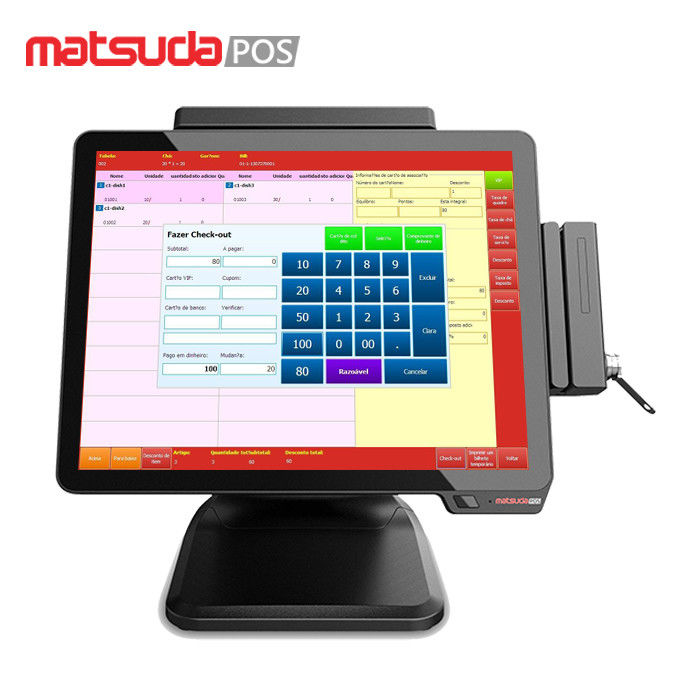 OEM ODM 15 Inch Single Capacitive Touch Screen Pos Hardware