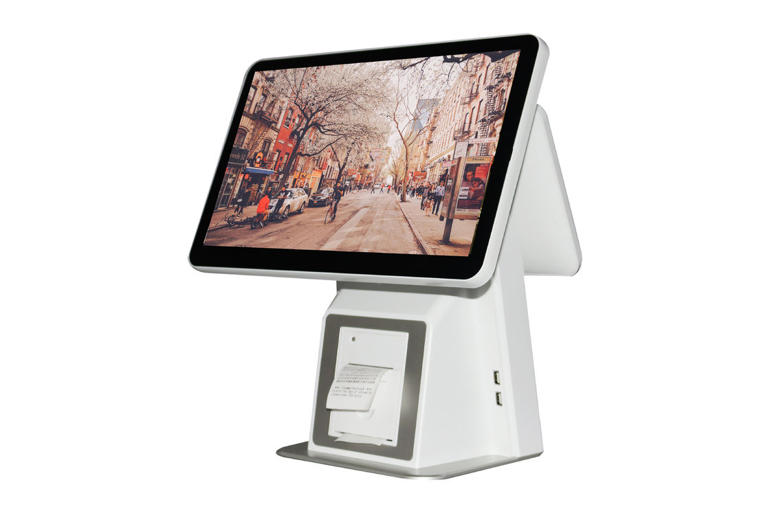 Multi Purpose 15.6 Inch Dual Capacitive Android Pos System
