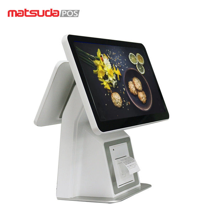 White Or Black Colour 15.6 Inch Capacitive Touch Screen Pos