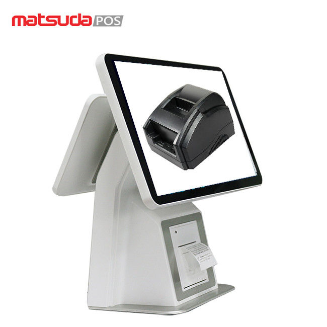 Flat 15.6" Windows Desktop Dual Touch Screen Epos System