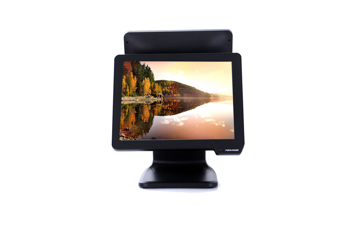 OEM Dual Capacitive Supermarket Pos System 15 Inch