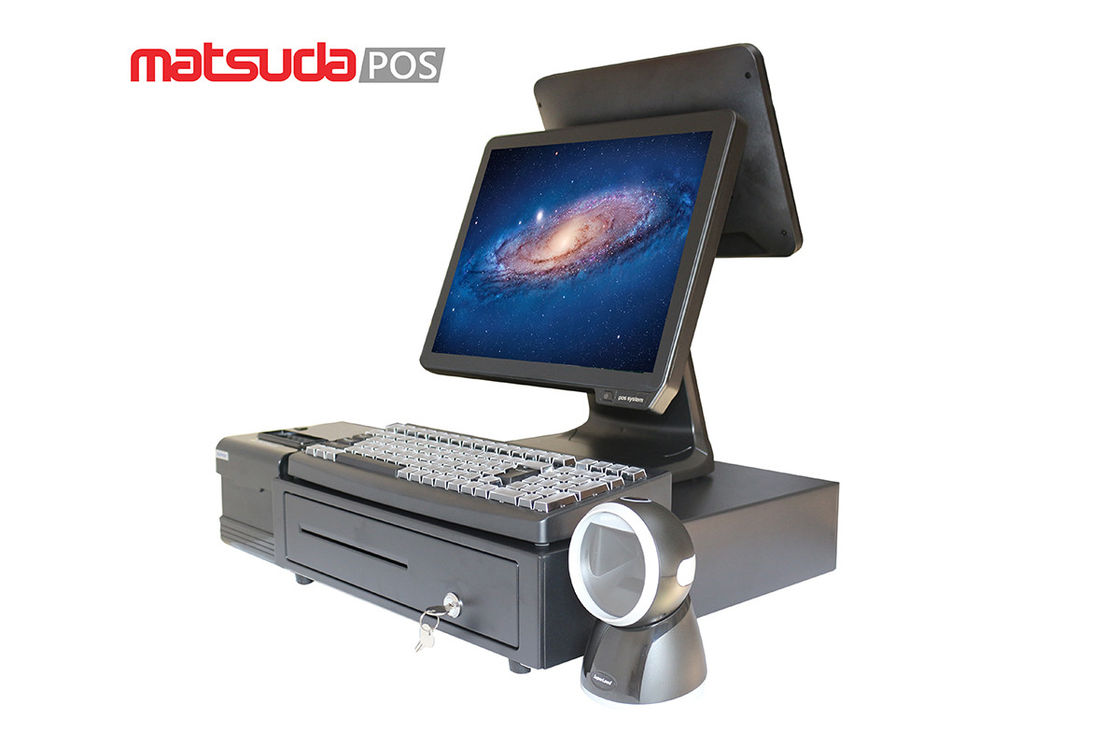 Customizable ST9800 Double Display All In One POS Terminal