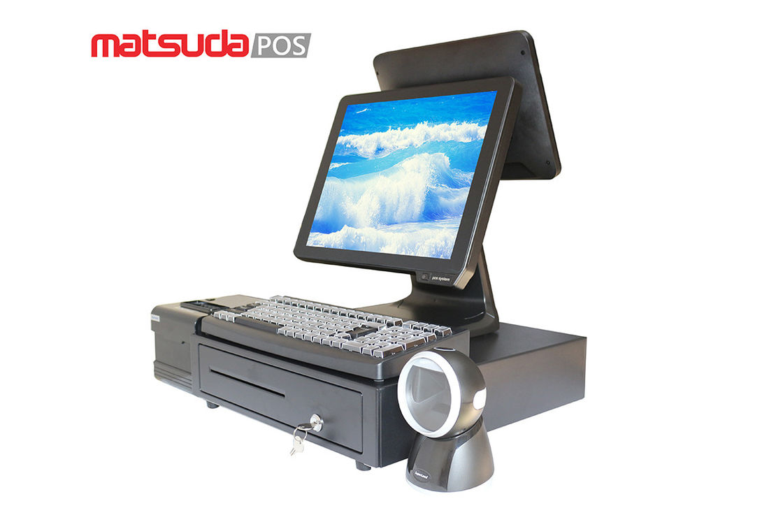 CE Dual Capacitive All In One POS Terminal 15 Inch